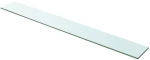 vidaXL Ράφι Πάνελ Διάφανο 100 x 12 εκ. Γυάλινο 100 x 12 cm Διαφανές