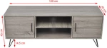vidaXL Έπιπλο Τηλεόρασης Γκρι 120 x 40 x 45 εκ.  Γκρι