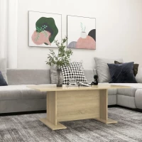 vidaXL Τραπεζάκι Σαλονιού Sonoma Δρυς 103,5 x 60 x 40 εκ. Μοριοσανίδα N/A Καφέ