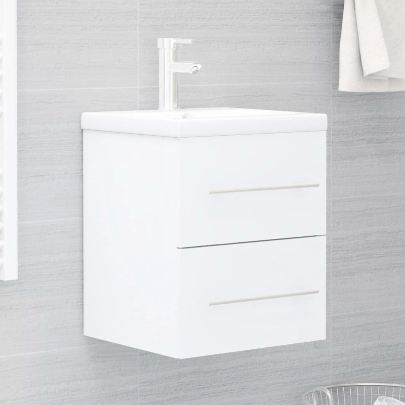 vidaXL Ντουλάπι Νιπτήρα Λευκό 41 x 38,5 x 48 εκ. από Μοριοσανίδα N/A Λευκό