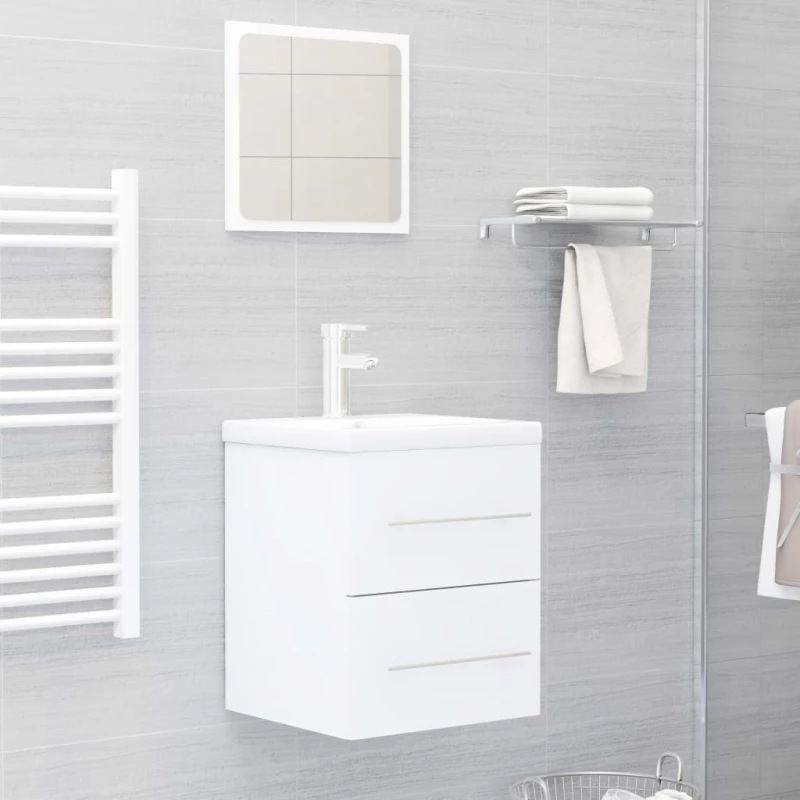 vidaXL Ντουλάπι Νιπτήρα Λευκό 41 x 38,5 x 48 εκ. από Μοριοσανίδα N/A Λευκό
