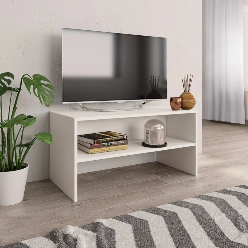 vidaXL Έπιπλο Τηλεόρασης Λευκό 80 x 40 x 40 εκ. από Μοριοσανίδα N/A Λευκό