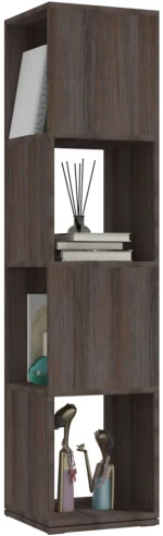 vidaXL Ντουλάπι Περιστ. Γκρι/Sonoma Δρυς 34,5x34,5x147,5εκ Μοριοσανίδα N/A Γκρι