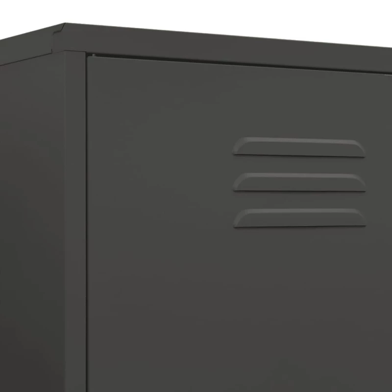 vidaXL Ντουλάπα Ανθρακί 90 x 50 x 180 εκ. από Ατσάλι N/A Ανθρακί