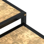 vidaXL Τραπεζάκια 2 τεμ. Μαύρο / Κίτρινο από MDF N/A Κίτρινο