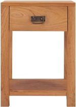 vidaXL Κομοδίνο 35 x 35 x 50 εκ. από Μασίφ Ξύλο Teak  Καφέ