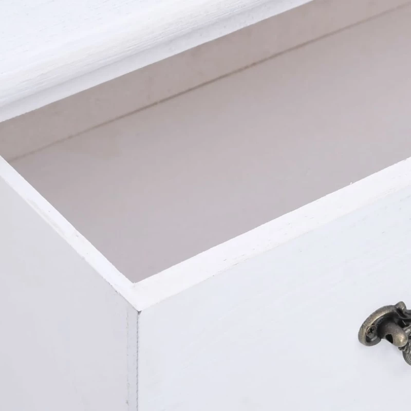 vidaXL Συρταριέρα Λευκή 60 x 30 x 75 εκ. Ξύλινη  Λευκό
