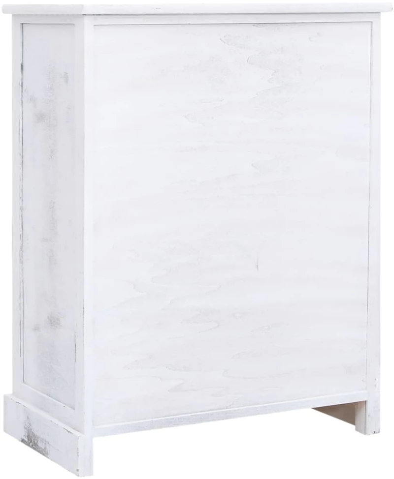 vidaXL Συρταριέρα Λευκή 60 x 30 x 75 εκ. Ξύλινη  Λευκό