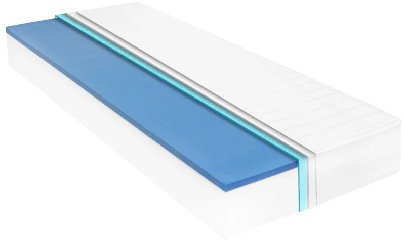 vidaXL Στρώμα 120 x 200 εκ. / 18 εκ. από Αφρό Μνήμης Visco 120 x 200 cm Λευκό