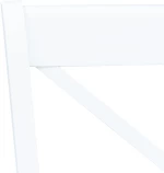 vidaXL Καρέκλες Τραπεζαρίας 4 τεμ. Λευκές Μασίφ Ξύλο Καουτσουκόδεντρου  Λευκό