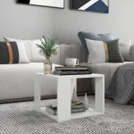 vidaXL Τραπεζάκι Σαλονιού Λευκό 40x40x30 εκ. από Επεξεργασμένο Ξύλο N/A Λευκό