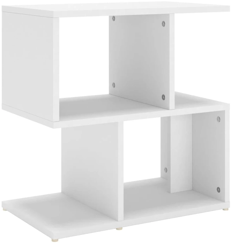 vidaXL Κομοδίνο Λευκό 50 x 30 x 51,5 εκ. από Μοριοσανίδα N/A Λευκό