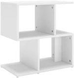 vidaXL Κομοδίνο Λευκό 50 x 30 x 51,5 εκ. από Μοριοσανίδα N/A Λευκό