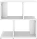 vidaXL Κομοδίνο Λευκό 50 x 30 x 51,5 εκ. από Μοριοσανίδα N/A Λευκό