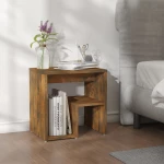 vidaXL Κομοδίνο Καπνιστή Δρυς 40x30x40 εκ. από Επεξεργασμένο Ξύλο N/A Καφέ