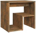 vidaXL Κομοδίνο Καπνιστή Δρυς 40x30x40 εκ. από Επεξεργασμένο Ξύλο N/A Καφέ
