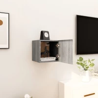 vidaXL Έπιπλο Τηλεόρασης Επιτοίχιο Γκρι Sonoma 30,5 x 30 x 30 εκ. N/A Γκρι