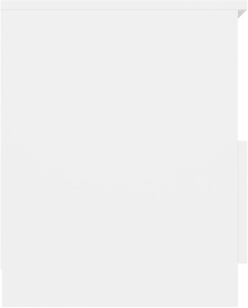 vidaXL Κομοδίνο Λευκό 40 x 40 x 50 εκ. από Μοριοσανίδα N/A Λευκό