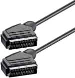 POWERTECH Καλώδιο Scart 21pin σε Scart 21pin CAB-S001, 1.4m, μαύρο