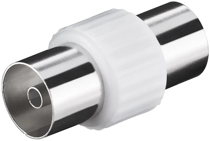 GOOBAY αντάπτορας καλωδίου coaxial 11536, θηλυκό, λευκό, 10τμχ