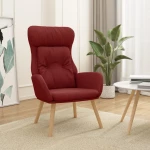 vidaXL Πολυθρόνα Relax Μπορντό Υφασμάτινη  Κόκκινο