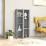 vidaXL Βιβλιοθήκη Γκρι Sonoma 50 x 25 x 106 εκ. N/A Γκρι
