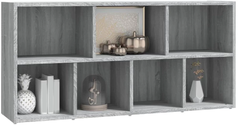 vidaXL Βιβλιοθήκη Γκρι Sonoma 50 x 25 x 106 εκ. N/A Γκρι