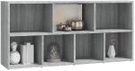 vidaXL Βιβλιοθήκη Γκρι Sonoma 50 x 25 x 106 εκ. N/A Γκρι
