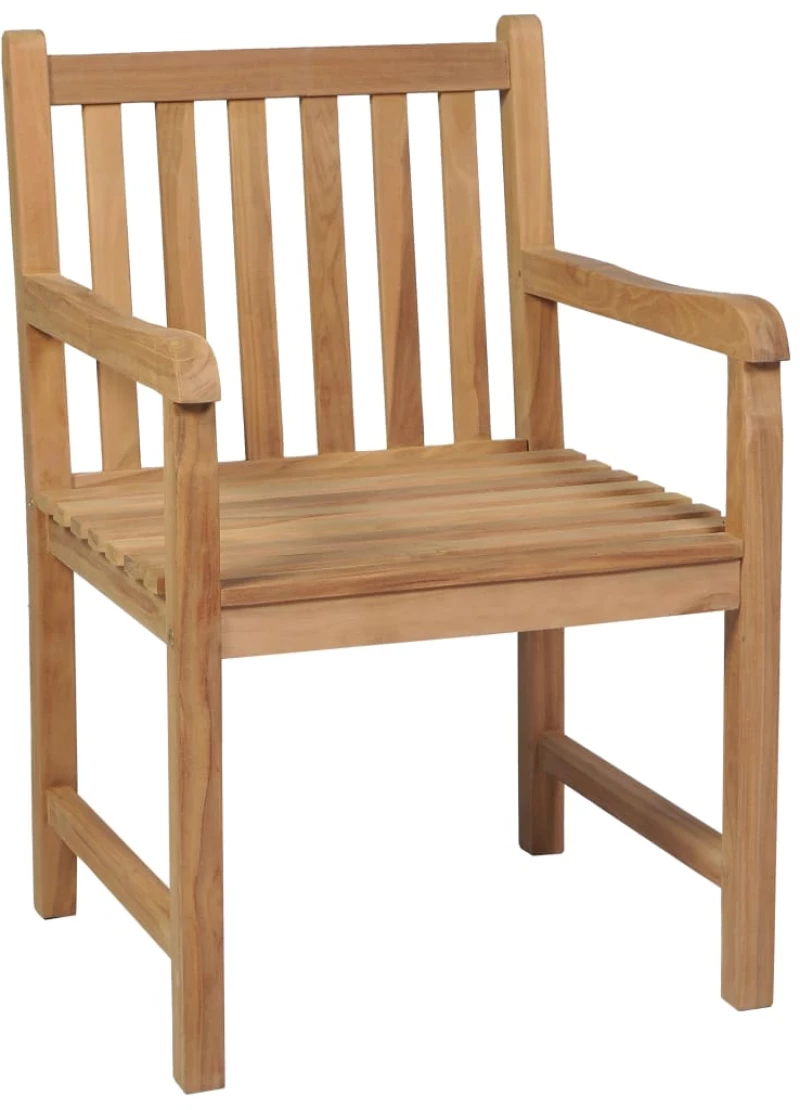 vidaXL Καρέκλες Κήπου 4 τεμ. από Μασίφ Ξύλο Teak N/A Καφέ