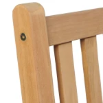 vidaXL Καρέκλες Κήπου 4 τεμ. από Μασίφ Ξύλο Teak N/A Καφέ