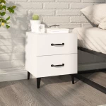 vidaXL Κομοδίνο Λευκό 40 x 35 x 47,5 εκ. N/A Λευκό