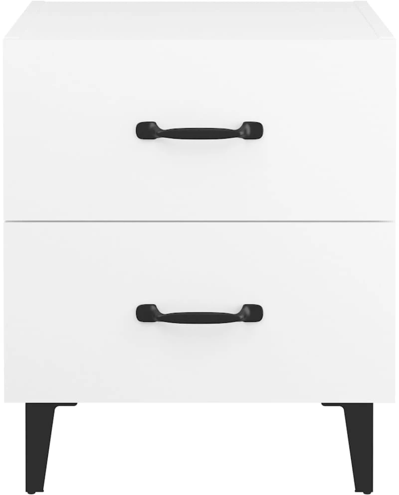 vidaXL Κομοδίνο Λευκό 40 x 35 x 47,5 εκ. N/A Λευκό