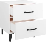 vidaXL Κομοδίνο Λευκό 40 x 35 x 47,5 εκ. N/A Λευκό