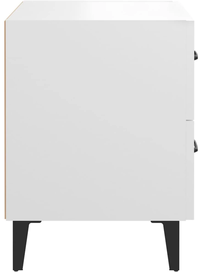 vidaXL Κομοδίνο Λευκό 40 x 35 x 47,5 εκ. N/A Λευκό