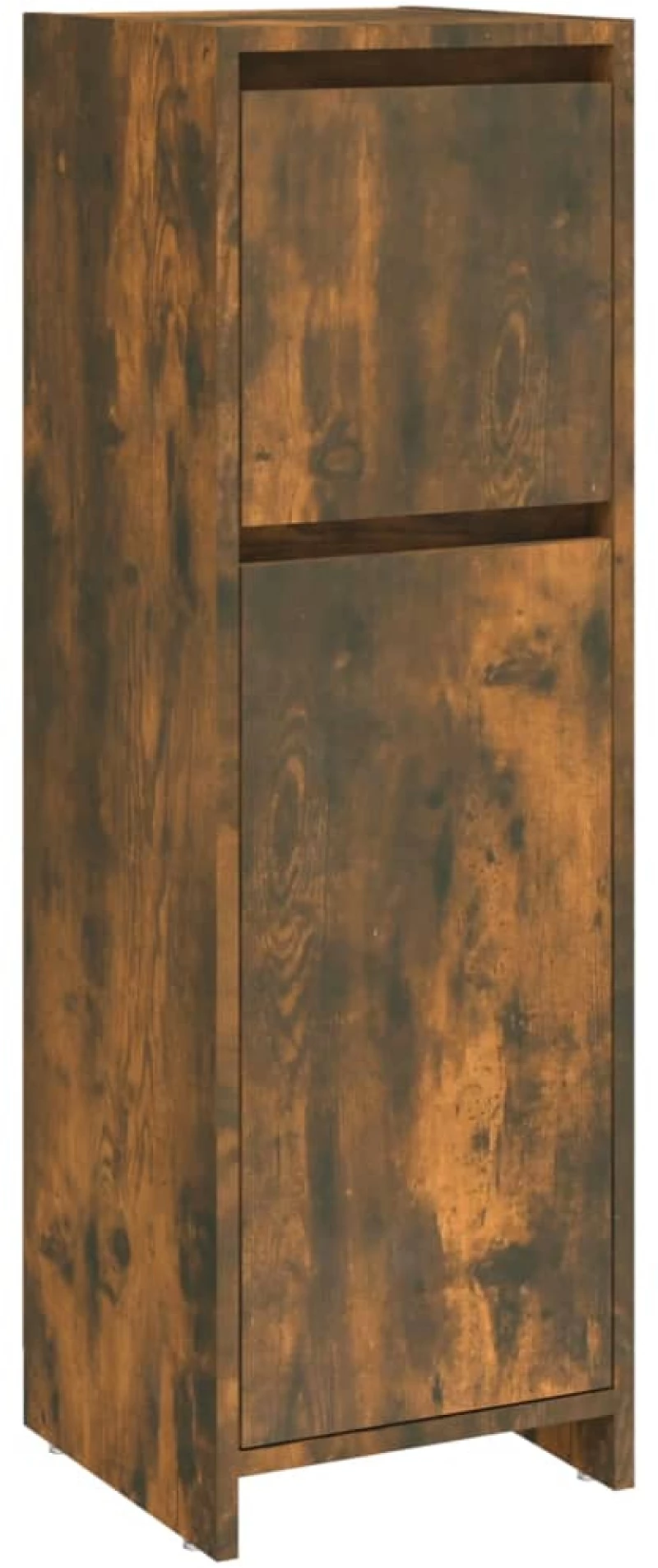vidaXL Ντουλάπι Μπάνιου Καπνιστή Δρυς 30x30x95 εκ. Επεξεργασμένο Ξύλο N/A Καφέ