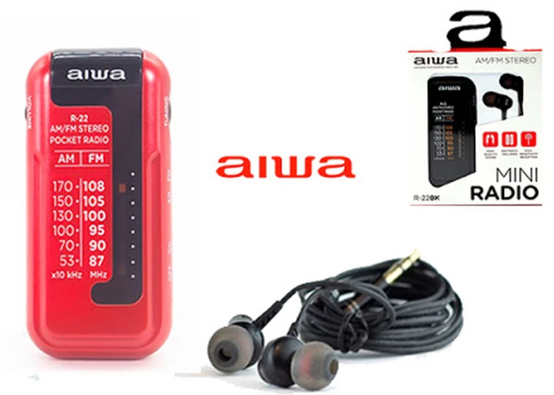 Ραδιόφωνο Τρανζίστορ Aiwa R22RD ROJO Κόκκινο AM/FM Mini