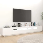 vidaXL Έπιπλο Τηλεόρασης με LED Λευκό 260 x 35 x 40 εκ. N/A Λευκό