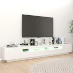 vidaXL Έπιπλο Τηλεόρασης με LED Λευκό 260 x 35 x 40 εκ. N/A Λευκό