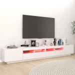 vidaXL Έπιπλο Τηλεόρασης με LED Λευκό 260 x 35 x 40 εκ. N/A Λευκό