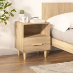 vidaXL Κομοδίνο Sonoma Δρυς 40 x 35 x 47 εκ. N/A Καφέ