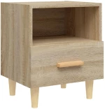 vidaXL Κομοδίνο Sonoma Δρυς 40 x 35 x 47 εκ. N/A Καφέ