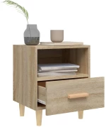 vidaXL Κομοδίνο Sonoma Δρυς 40 x 35 x 47 εκ. N/A Καφέ