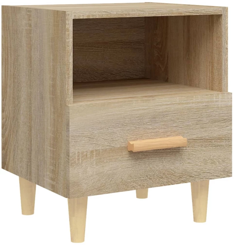 vidaXL Κομοδίνο Sonoma Δρυς 40 x 35 x 47 εκ. N/A Καφέ