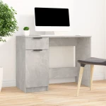 vidaXL Γραφείο Γκρι Σκυροδέματος 100 x 50 x 75 εκ. Επεξεργασμένο Ξύλο N/A Γκρι
