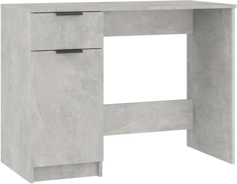 vidaXL Γραφείο Γκρι Σκυροδέματος 100 x 50 x 75 εκ. Επεξεργασμένο Ξύλο N/A Γκρι