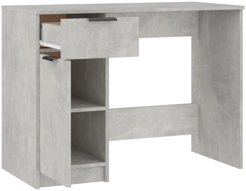 vidaXL Γραφείο Γκρι Σκυροδέματος 100 x 50 x 75 εκ. Επεξεργασμένο Ξύλο N/A Γκρι