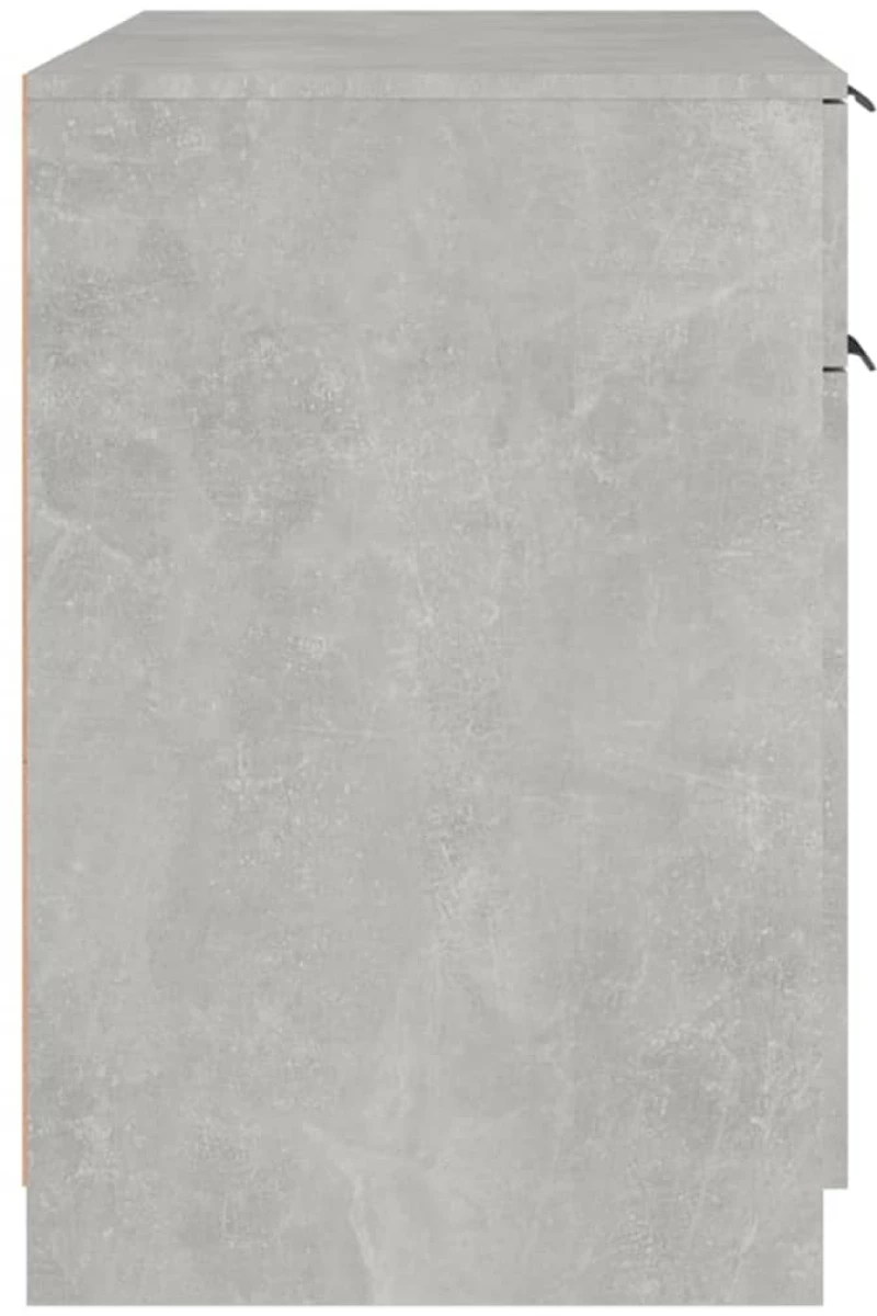 vidaXL Γραφείο Γκρι Σκυροδέματος 100 x 50 x 75 εκ. Επεξεργασμένο Ξύλο N/A Γκρι