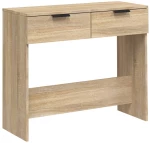 vidaXL Τραπέζι Κονσόλα Sonoma Δρυς 90x36x75 εκ. Επεξεργασμένο Ξύλο N/A Καφέ