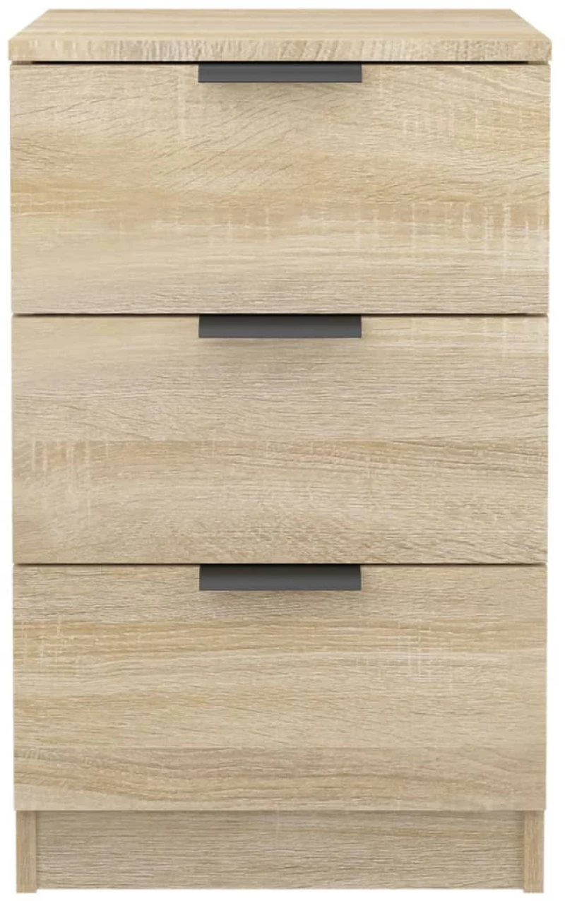 vidaXL Κομοδίνα 2 τεμ. Sonoma Δρυς 40 x 36 x 65 εκ. N/A Καφέ