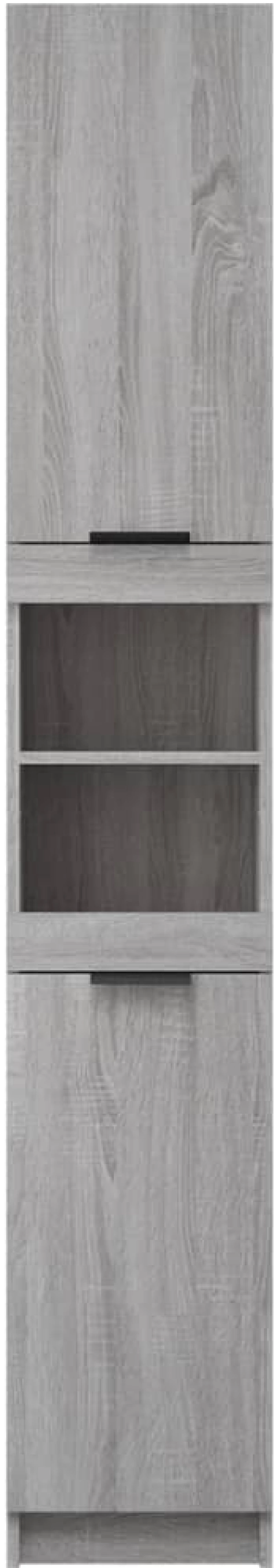 vidaXL Ντουλάπι Μπάνιου Γκρι Sonoma 32x34x188,5 εκ. Επεξεργασμένο Ξύλο N/A Γκρι